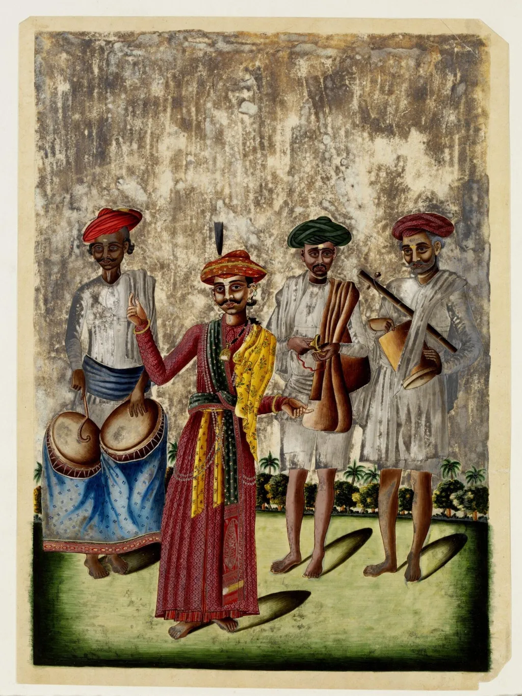 A male dancer or reciter, by Unknown, paint, 1850