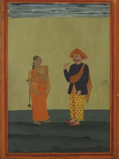 A Maratha couple, by Unknown