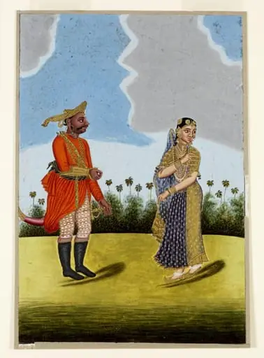 A Maratha Couple, by Unknown