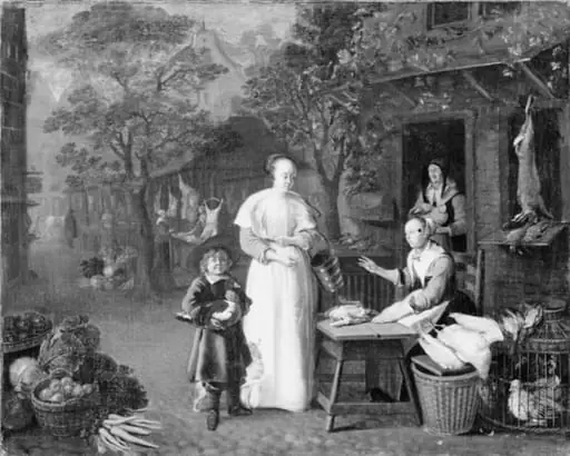 A Market Scene, by Unknown