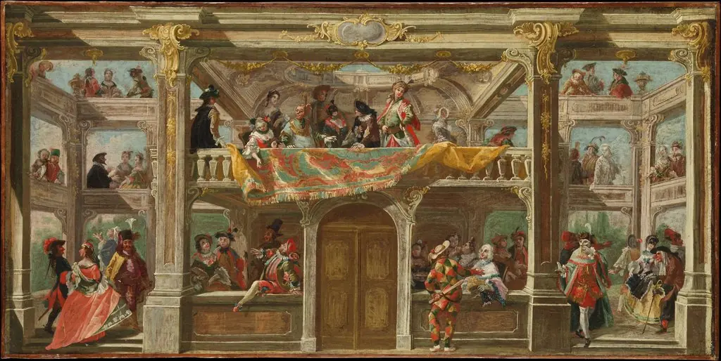 A Masked Ball in Bohemia, by Unknown, 1748