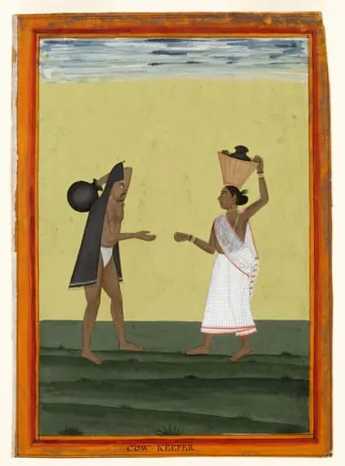 A milkman and his wife, by Unknown