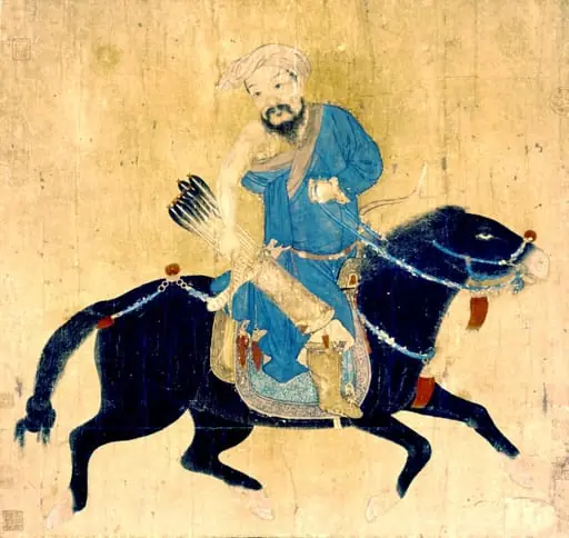 A Mongol archer on horseback, by Unknown, 1550