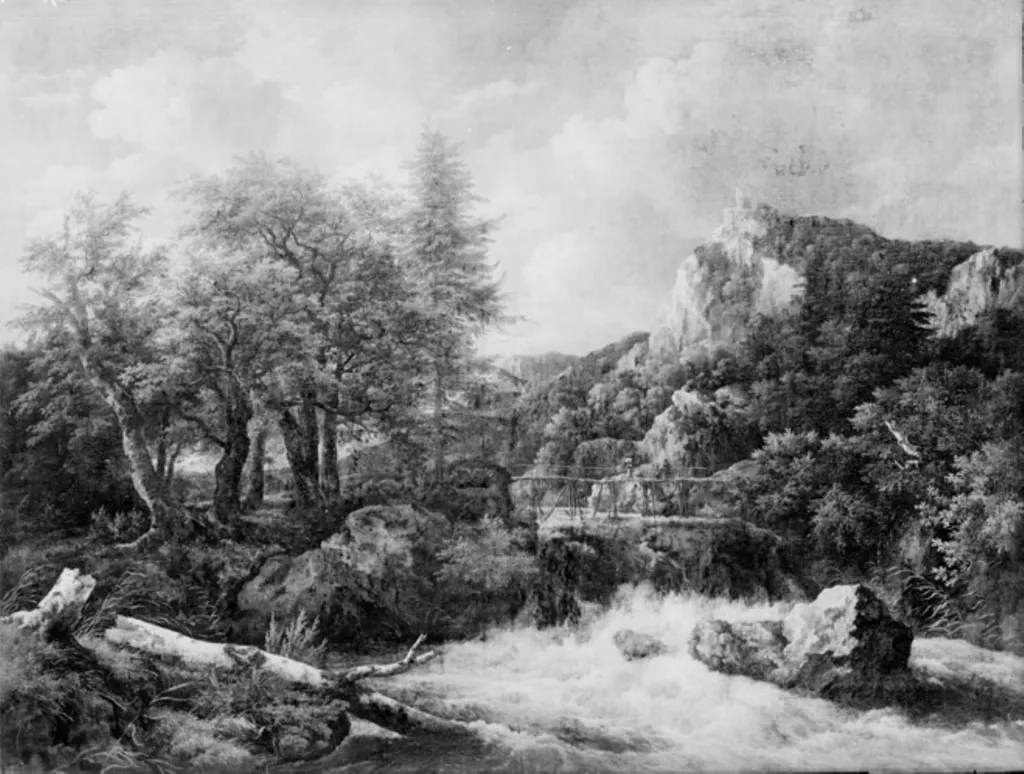A Mountain Torrent, by Unknown, 1650