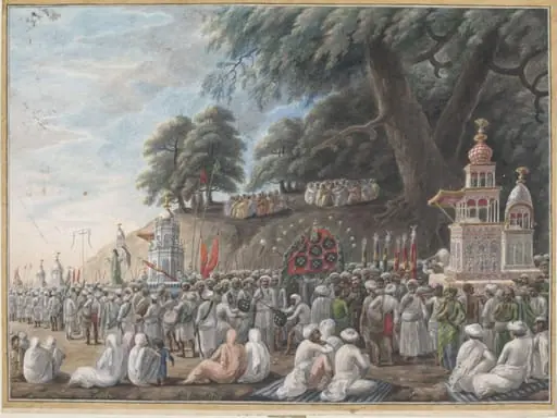 A Muharram scene, by Unknown