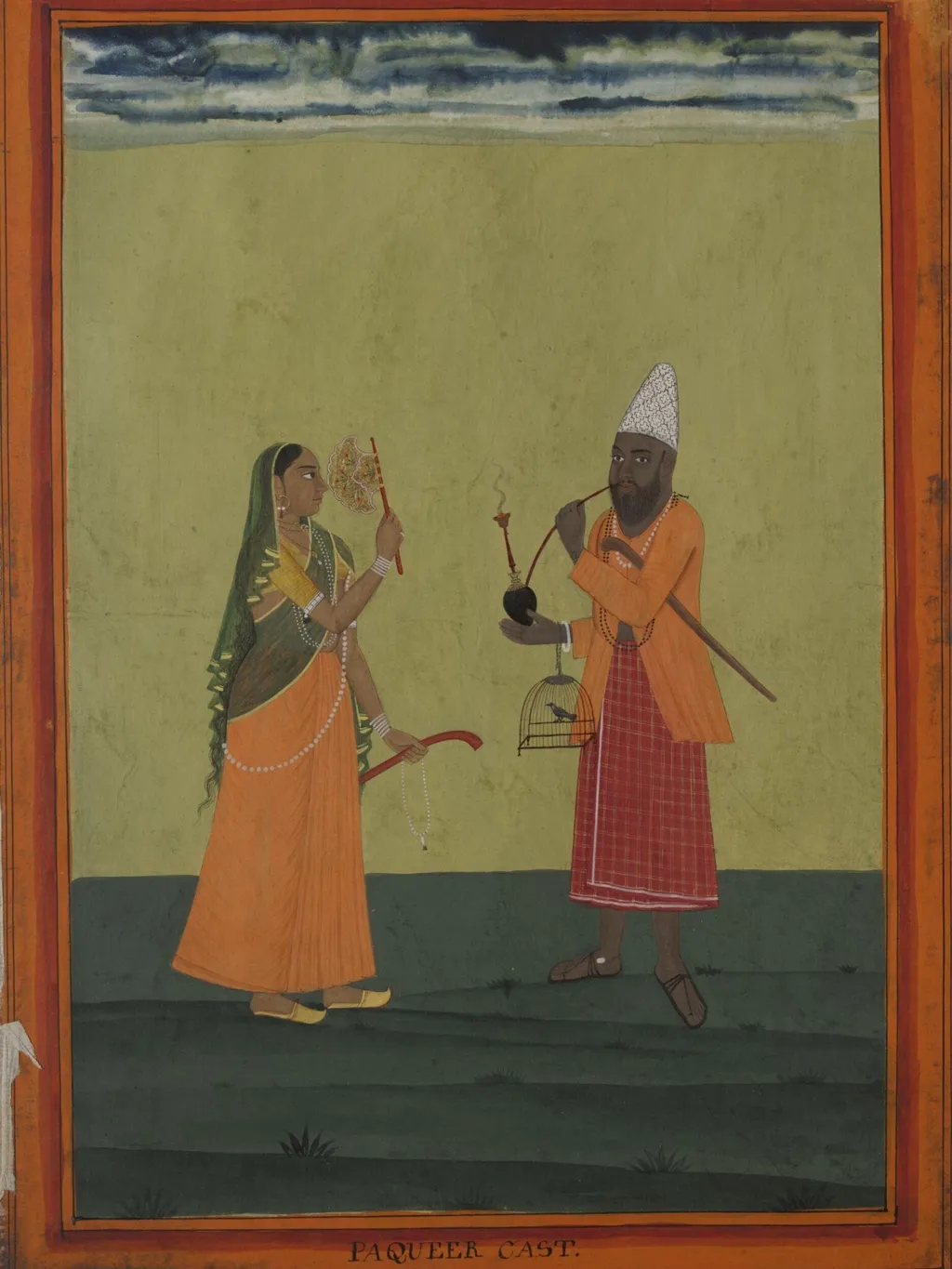 A Muslim ascetic and his wife, by Unknown, paint, 1770