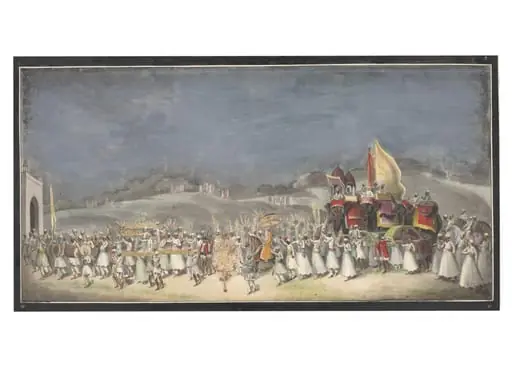 A Muslim wedding, by Unknown