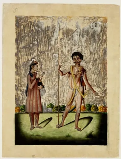 A naked hunter, by Unknown