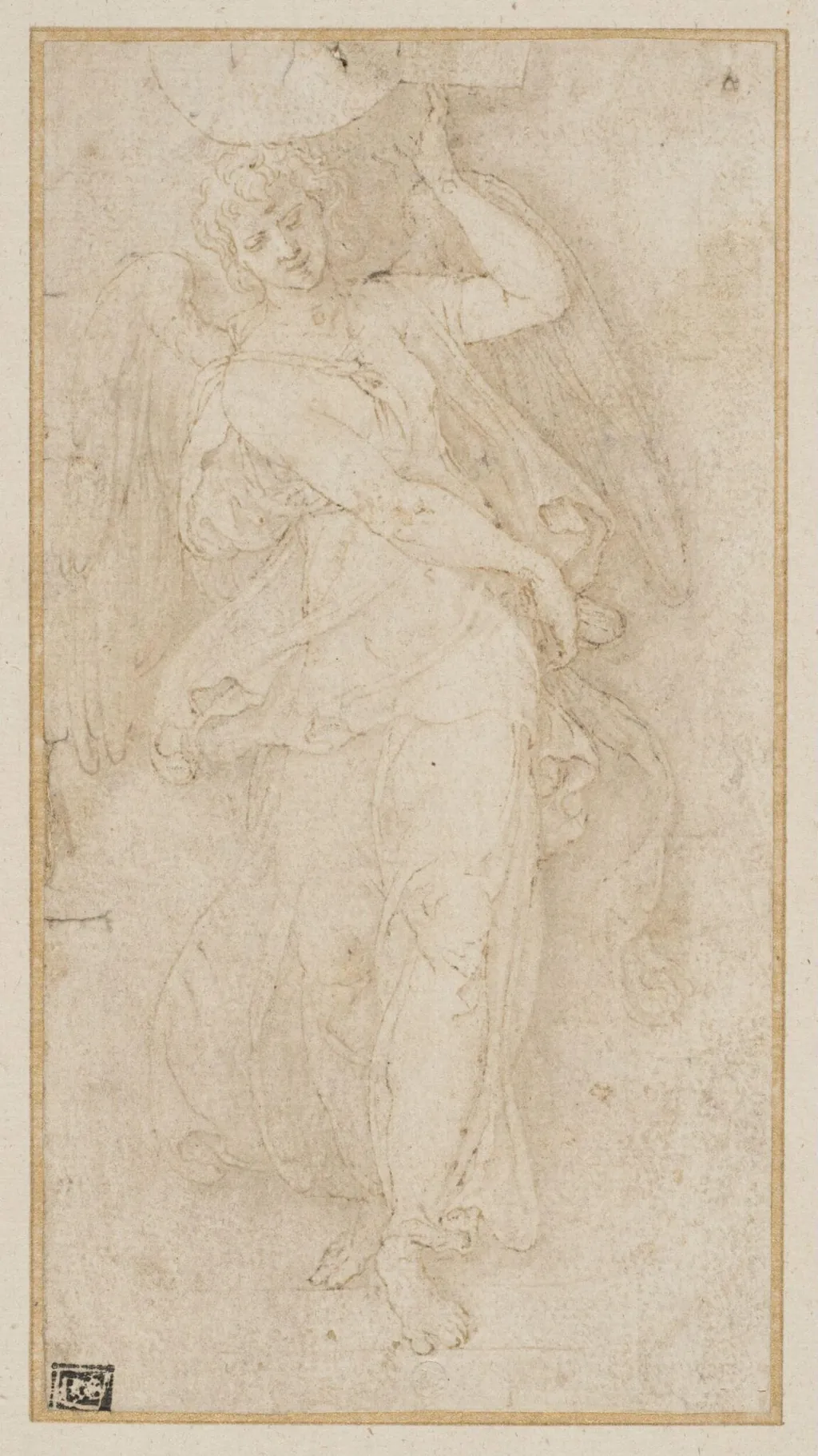 A nymph dancing, by Unknown, 1550