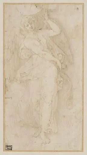 A nymph dancing, by Unknown