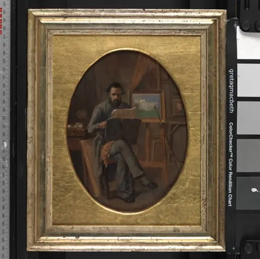 A Painter in his Studio. The Artist Himself (?), by Unknown