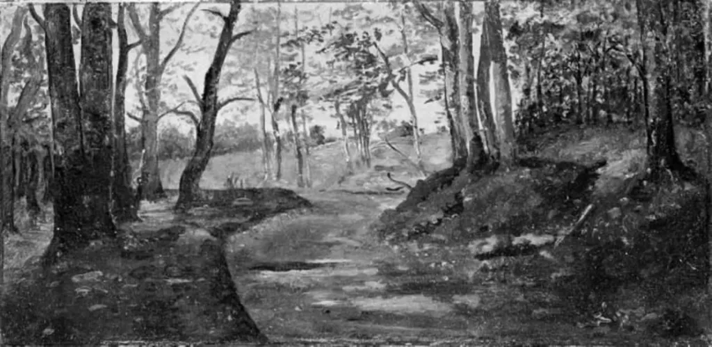 A Path through a Wood, by Unknown, 1850