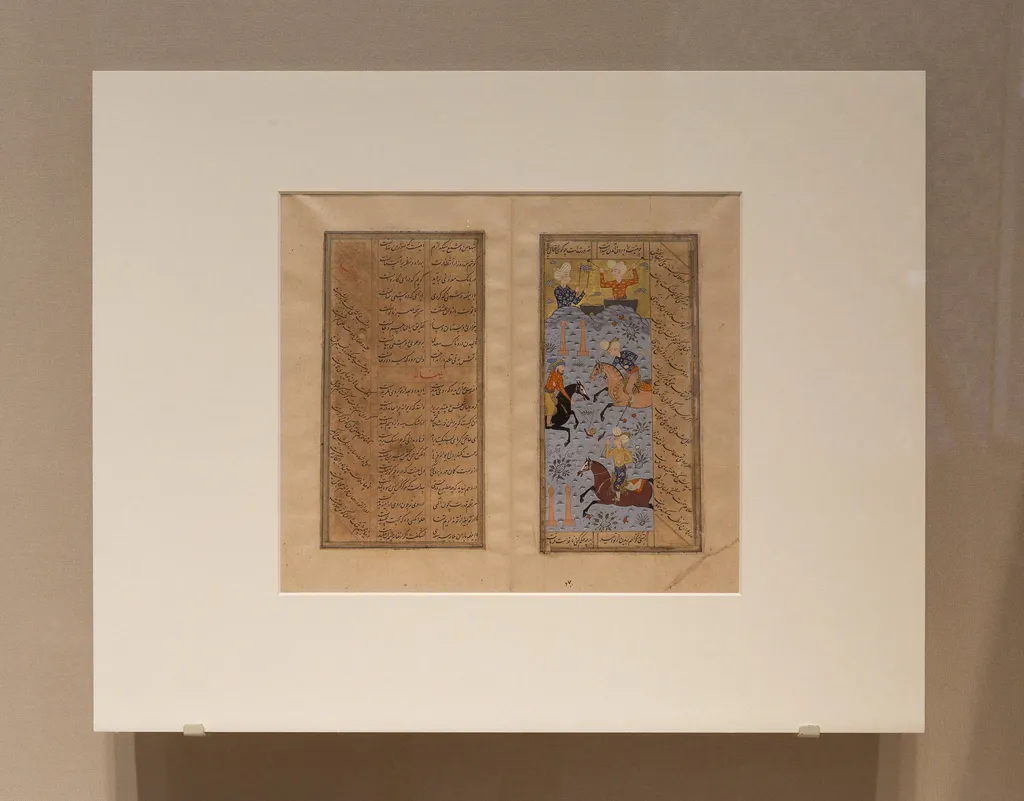 A Polo Game: Page from a Kulliyyat (Collected Works) of Sa'di, by Unknown, unspecified, 1596