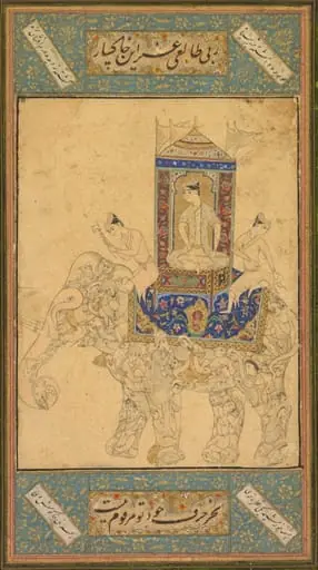 A prince riding a composite elephant, by Unknown