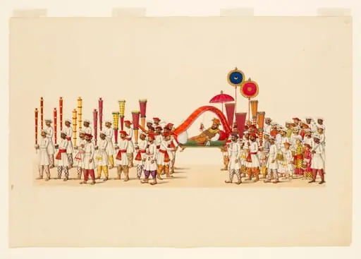 A procession, by Unknown