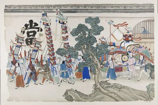 A procession, by Unknown