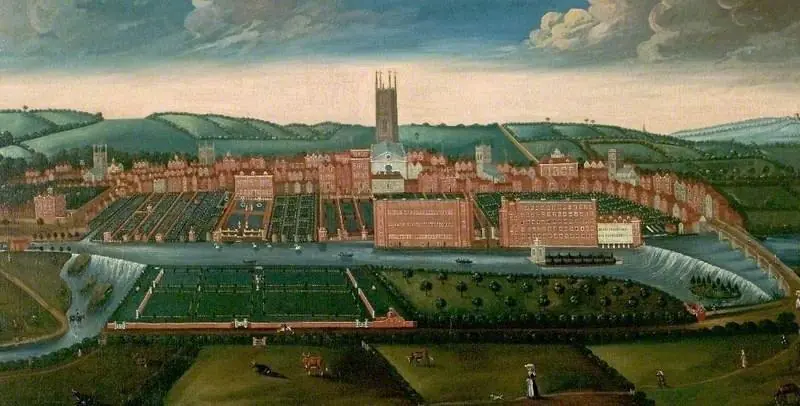 A Prospect of the City of Derby, by Unknown