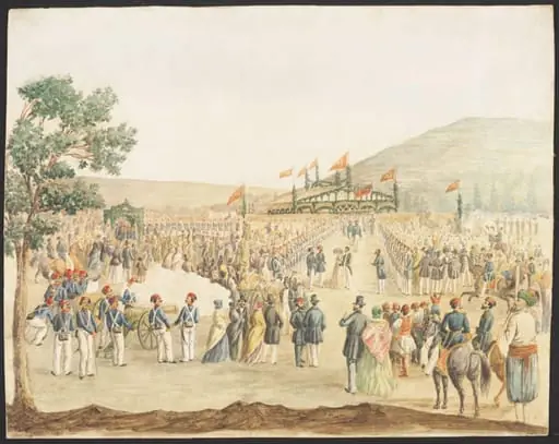 A Reception, probably for Naval Dignitaries, in Turkey, by Unknown