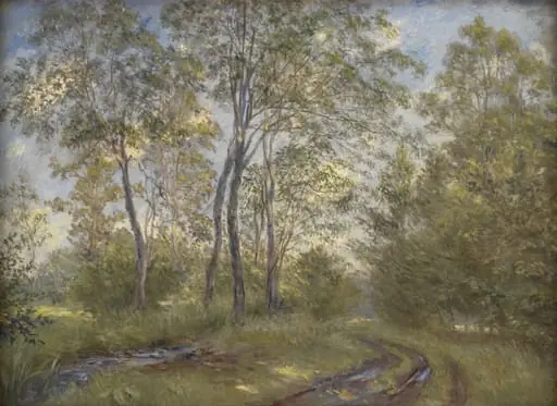 A River near Meilgård Manor, Jutland, by Unknown