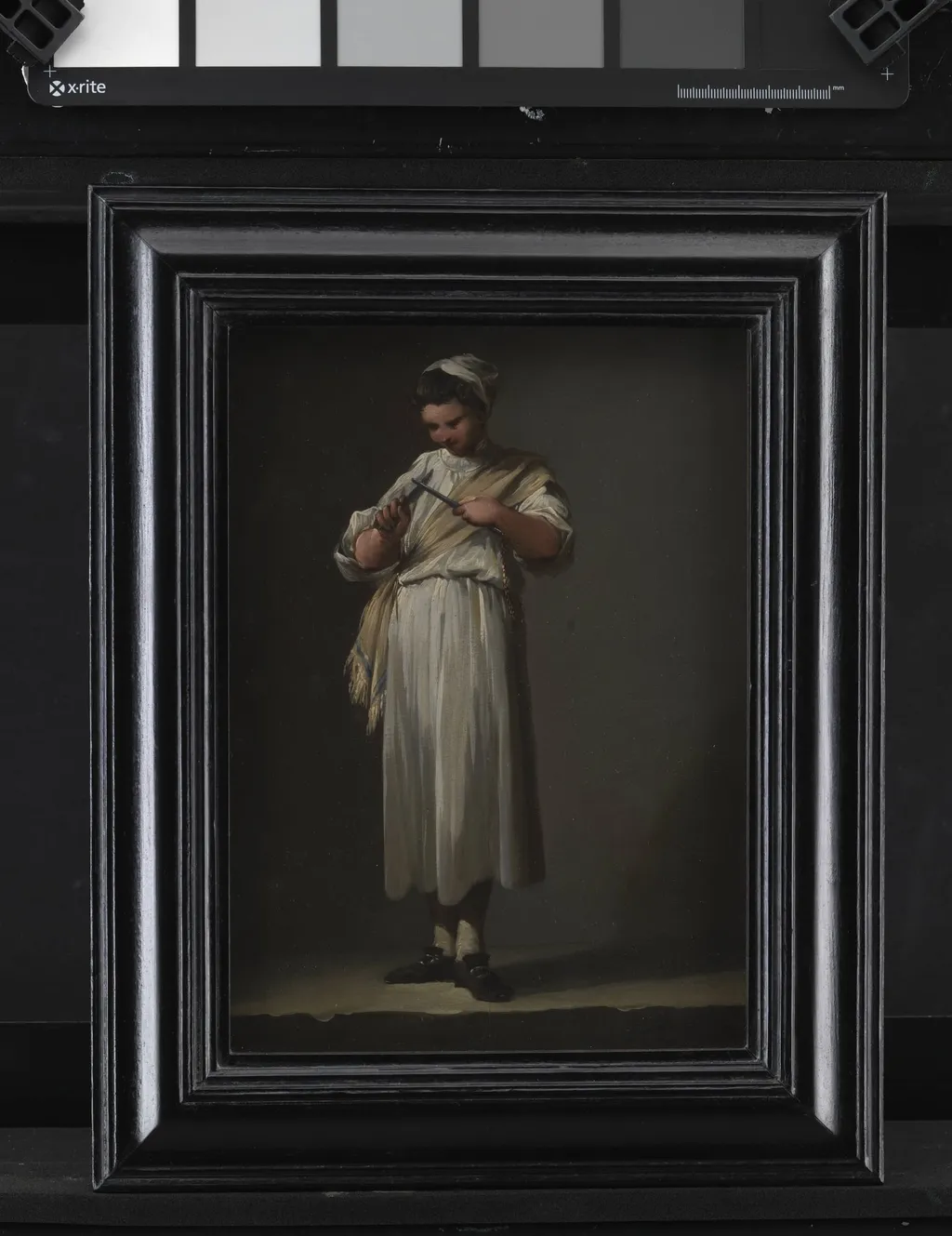 A Roman Cook´s Boy Sharpening a Knife, by Unknown, 1750