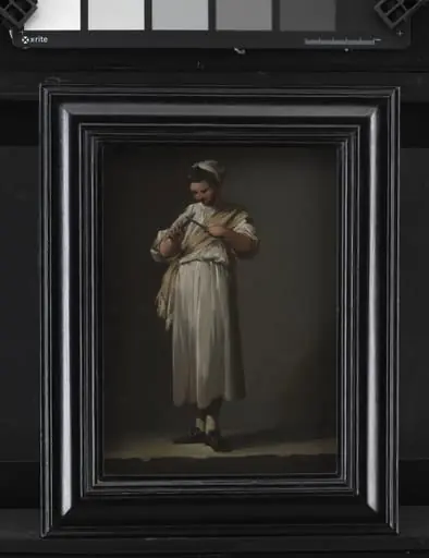 A Roman Cook´s Boy Sharpening a Knife, by Unknown