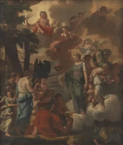 A Sacrifice to Apollo, by Unknown