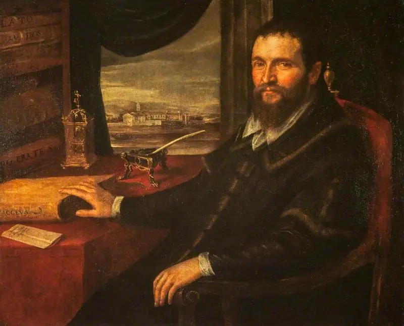 A Scholar with an Inkstand, by Unknown