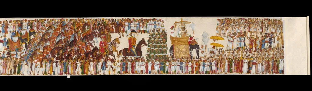A scroll-painting, by Unknown, paint, 1860