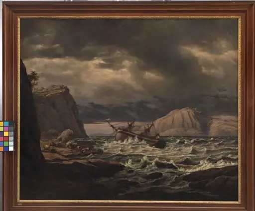 A Shipwreck on the Coast of Norway, by Unknown