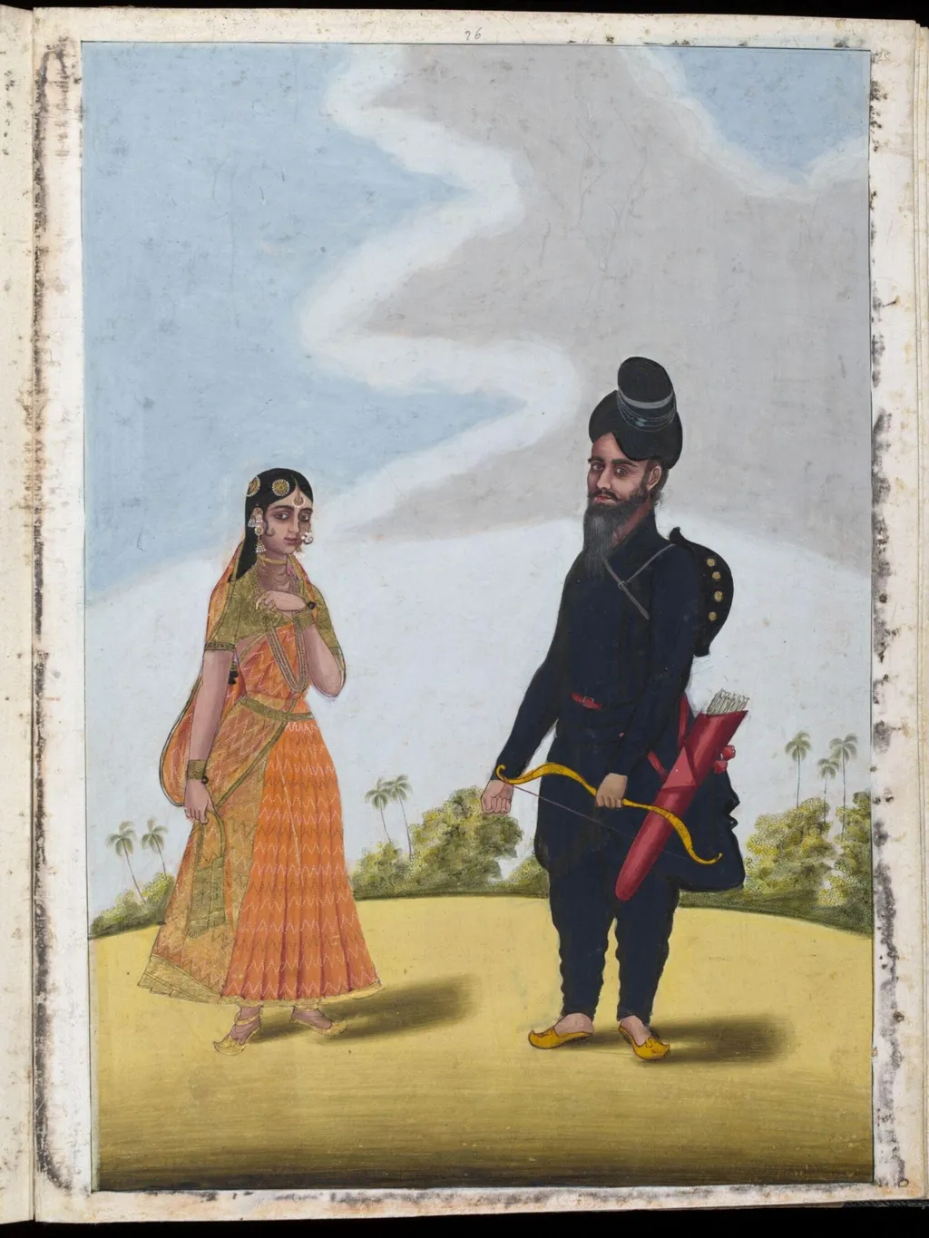 A Sikh couple, by Unknown, paint, 1805