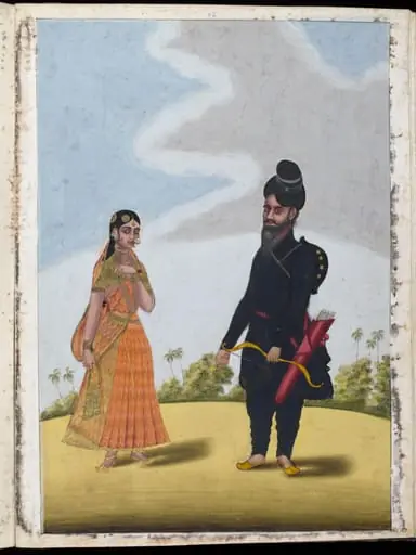 A Sikh couple, by Unknown