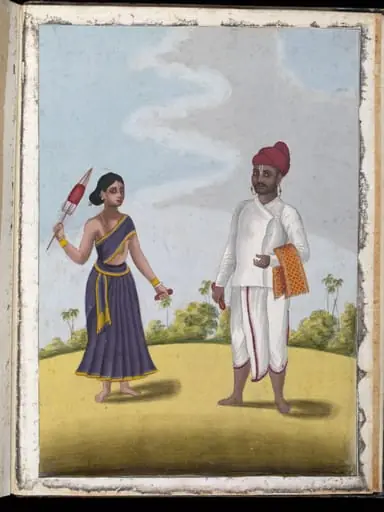 A silk-weaver and his wife, by Unknown