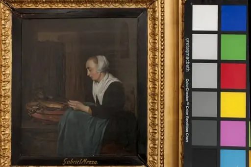 A Sleeping Saleswoman, by Unknown