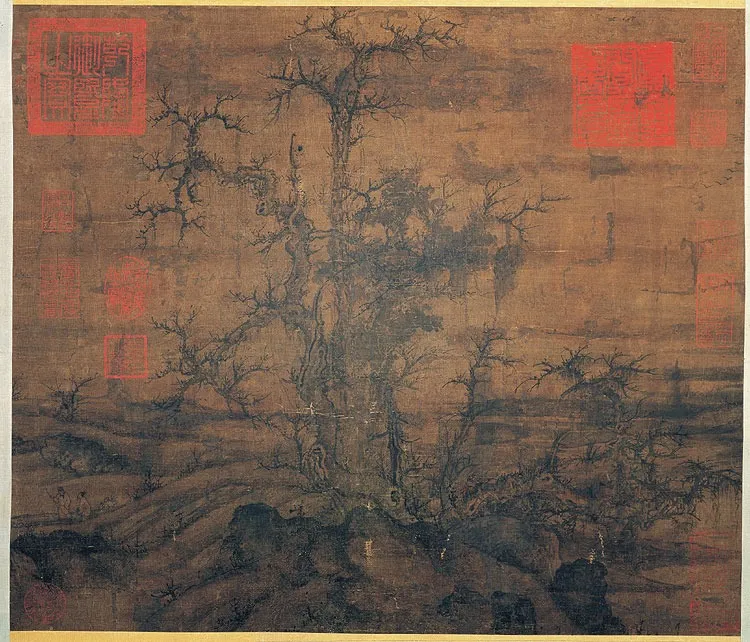 A Small Wintry Grove, by Unknown, unspecified