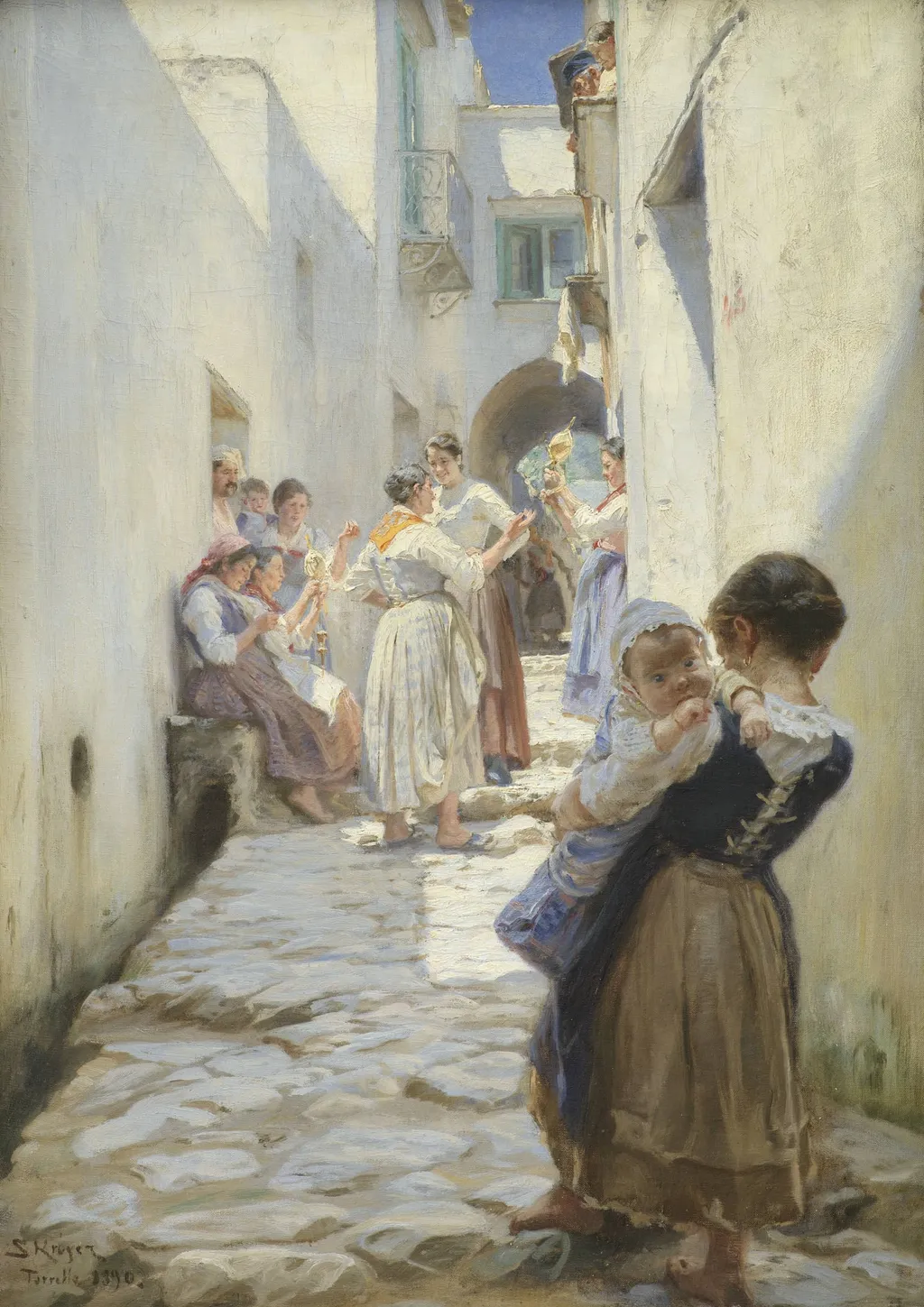 A Street in Torello, Italy, by Unknown, 1890