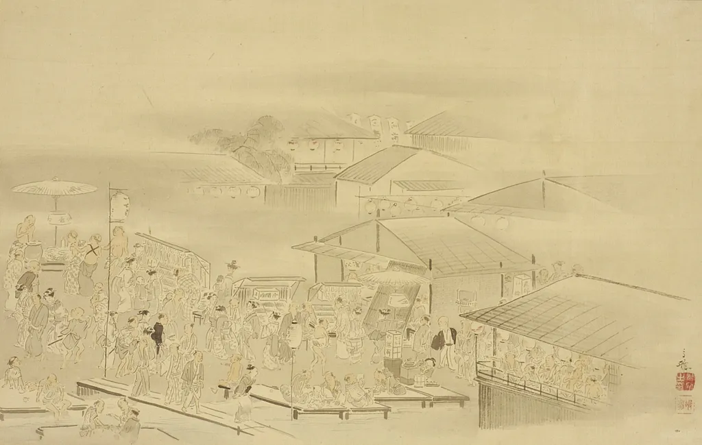 A Summer Evening by the River, by Unknown, unspecified, 1750
