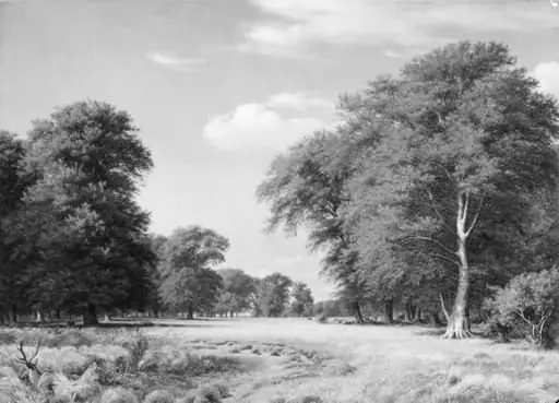 A Summer's Day in the Jægersborg Deer Park, North of Copenhagen, by Unknown