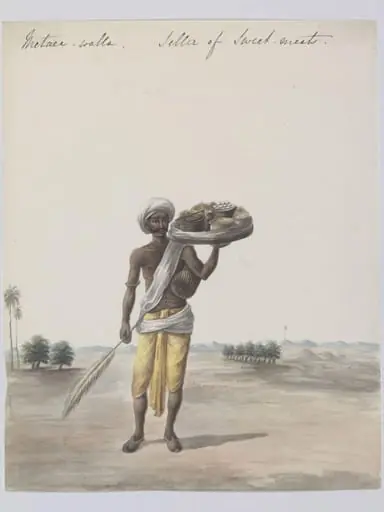 A sweetmeat-seller, by Unknown