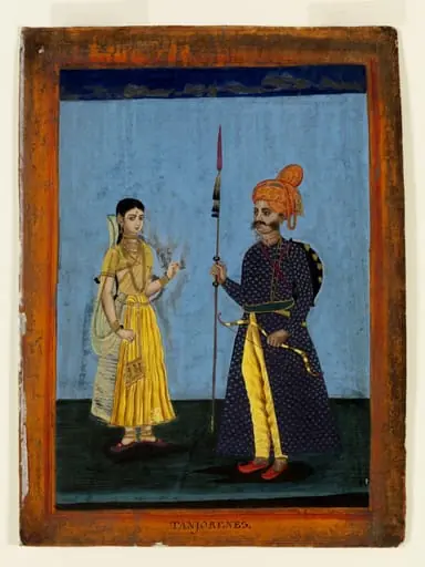 A Tanjore couple, by Unknown