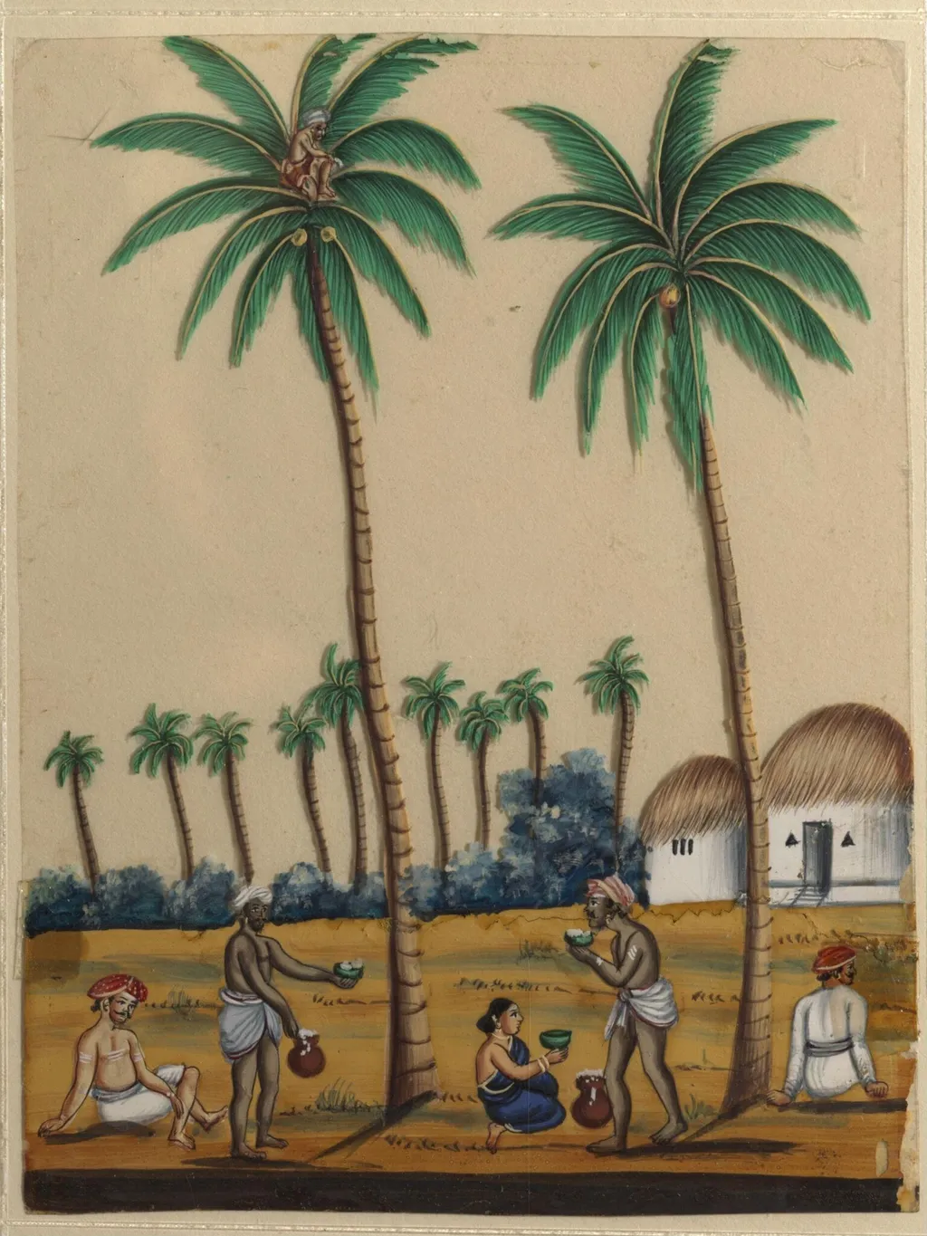 A toddy-tapper, by Unknown, paint, 1860