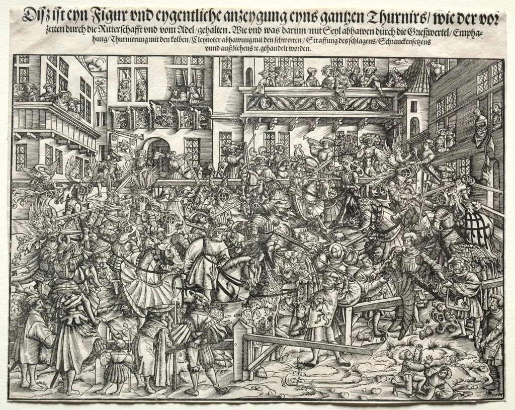 A Tournament, by Unknown, 1504