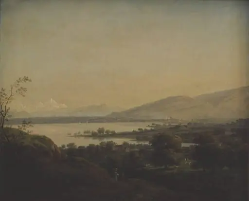 A View Across Lake Leman Towards Mont Blanc and Geneva, by Unknown