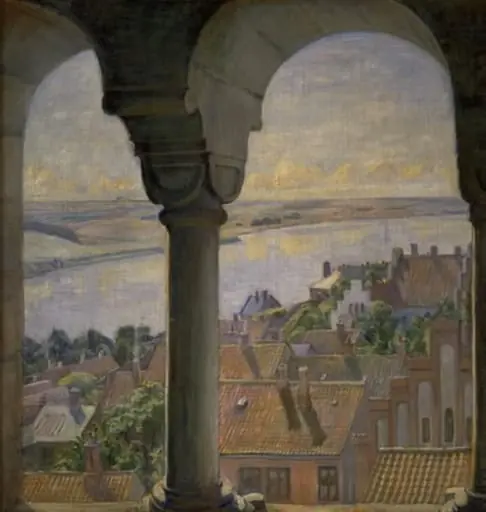 A view from the Tower of Viborg Cathedral, by Unknown