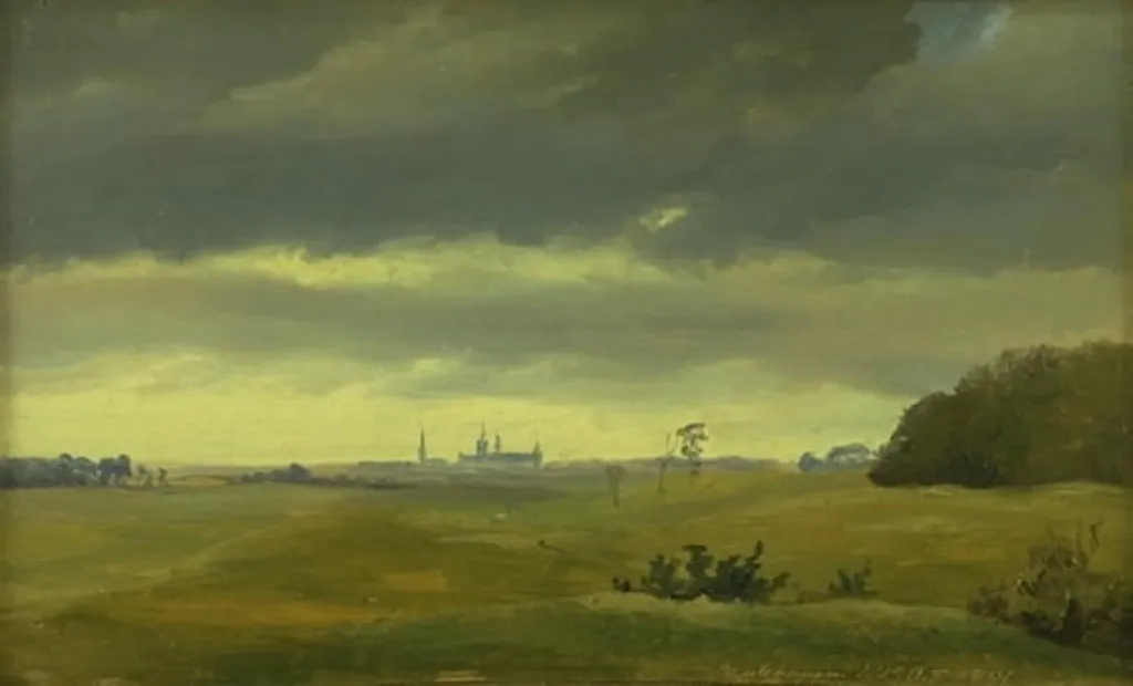 A View of Frederiksborg from Hestehaven, by Unknown, 1841