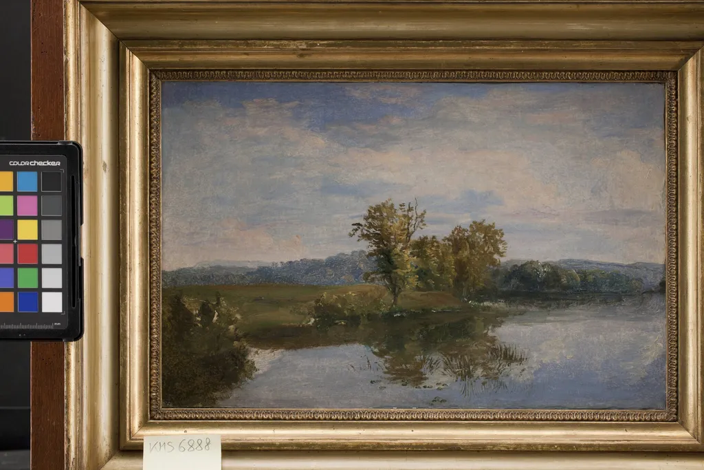 A View of Lake Vejl near Silkeborg, Jutland, by Unknown, 1843