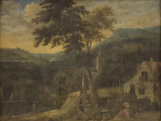 A Village Celebration, by Unknown