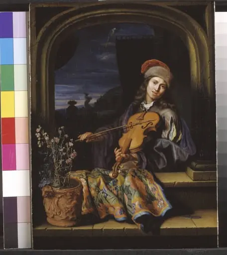 A Violin Player, by Unknown