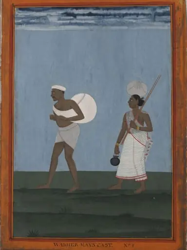 A washerman and his wife, by Unknown