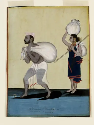 A washerman and his wife, by Unknown