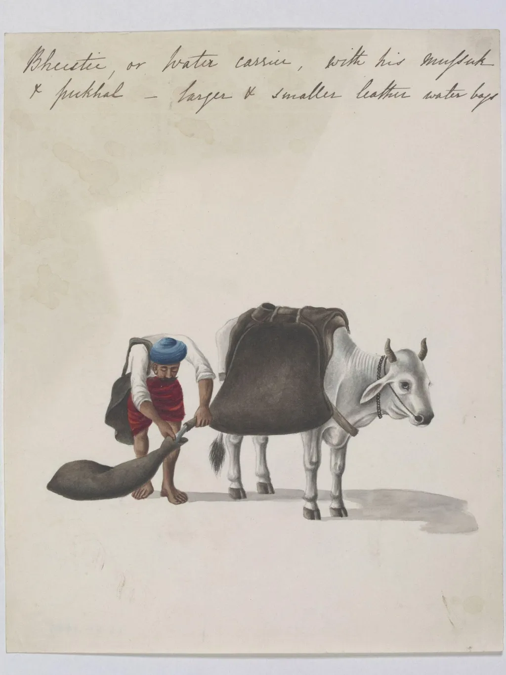 A water-carrier, by Unknown, paint, 1826